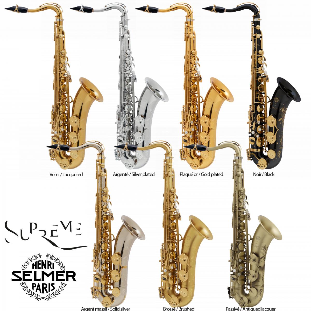 Saxophone ténor Supreme SELMER Supreme Tenor L'Atelier D'Orphée