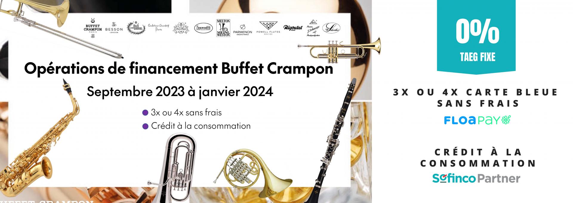 Offre Spéciale Rentrée Buffet Crampon
